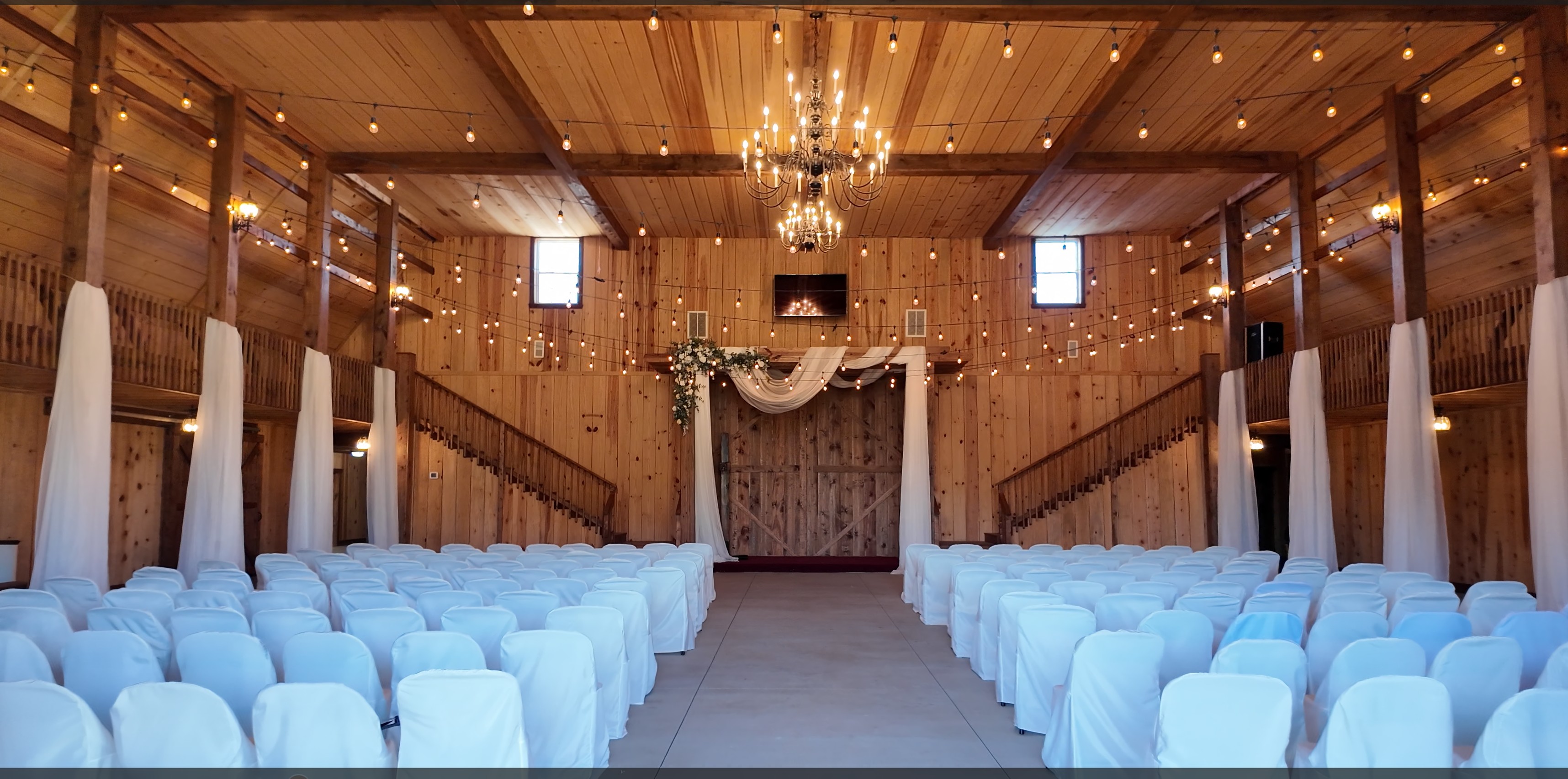 Outdoor wedding ceremony space